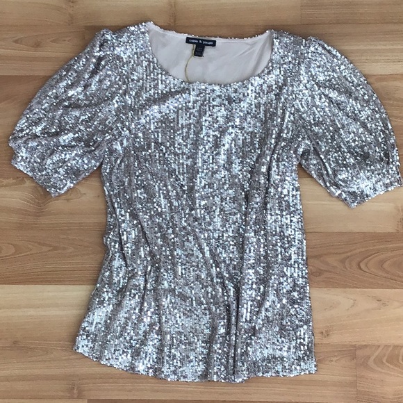 Cable & Gauge Tops Cable Gauge Sequin Top Poshmark